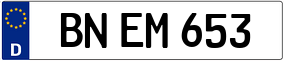 Trailer License Plate